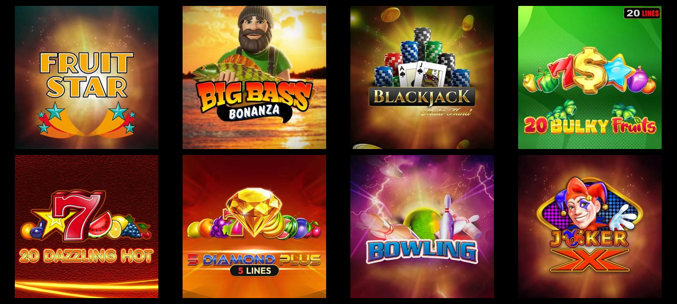 Variedade de Jogos no BET7k.COM